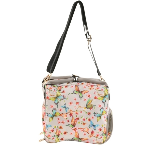 3 in 1 Butterfly Print Crossbody Handbag backpack - Picture 5 of 14